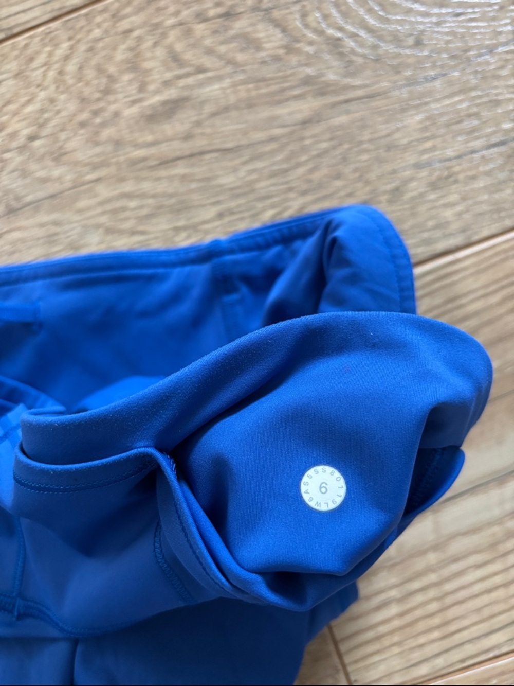 Lululemon Fast and Free Crop 18” Leggings Size 6 Galactic Cobalt Blue - Picture 3 of 6